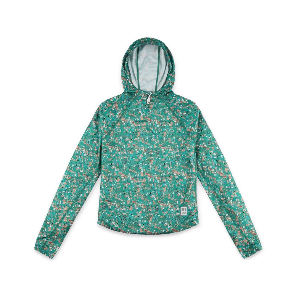 Topo Designs River Hoodie Shirt Woman’s Size Small sun hoodie 30+ UPF
